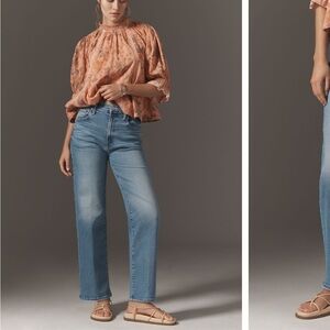 MOTHER Light Blue Straight Leg Jeans